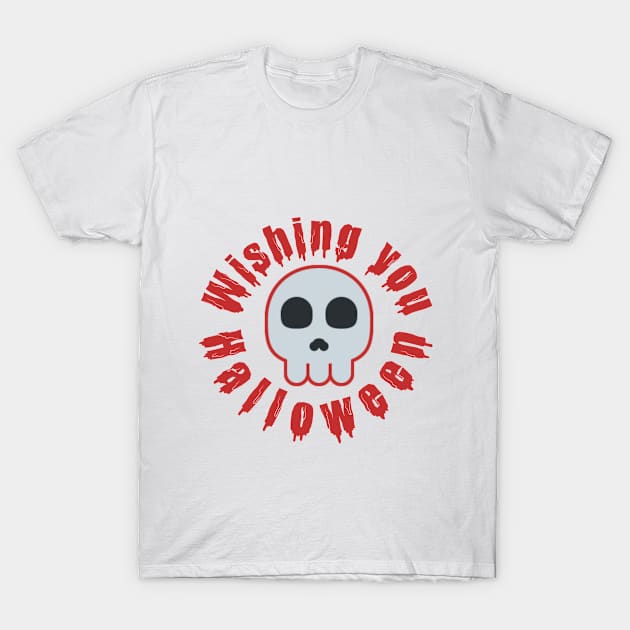 Halloweentee ghost wishes T-Shirt by MICRO-X